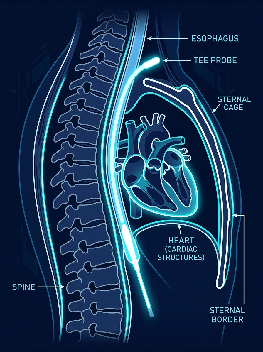 TEE Medical Illustration