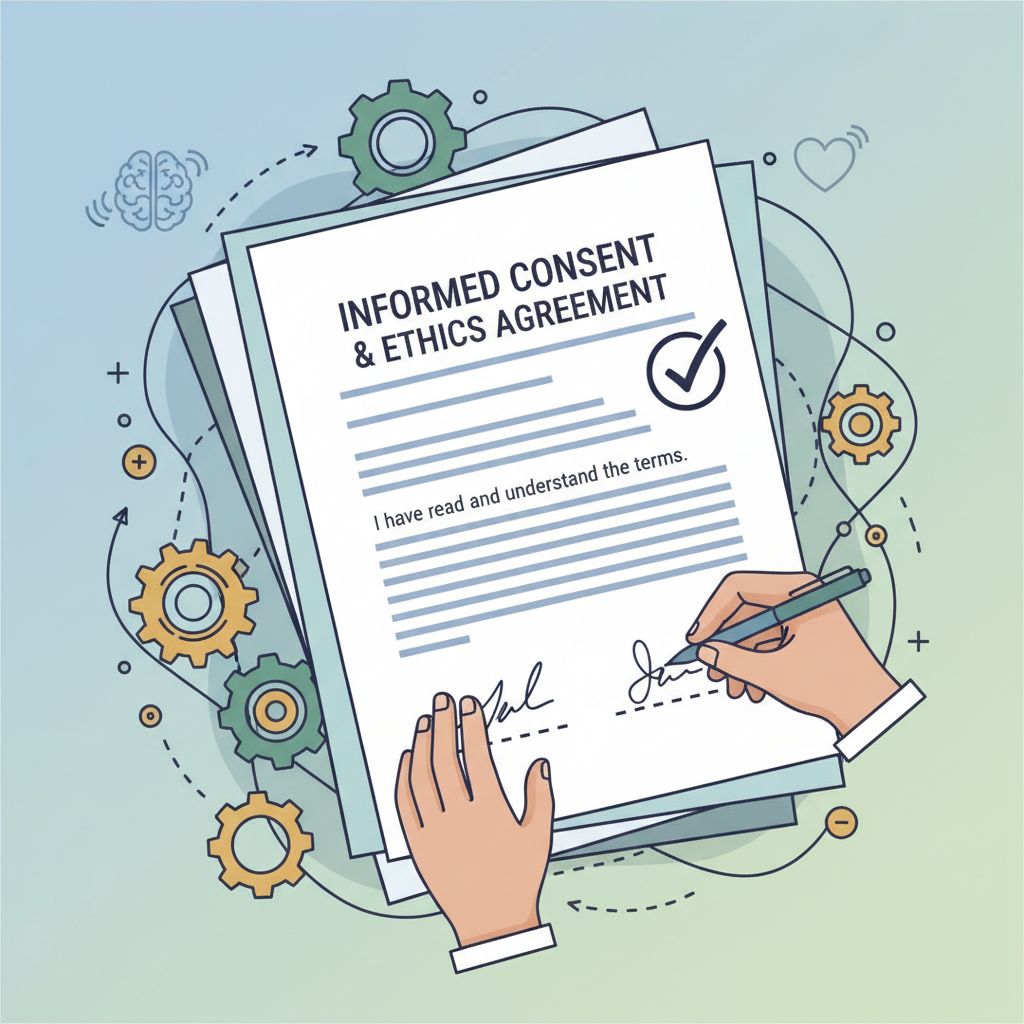 informed consent ethics document signed papers illustration