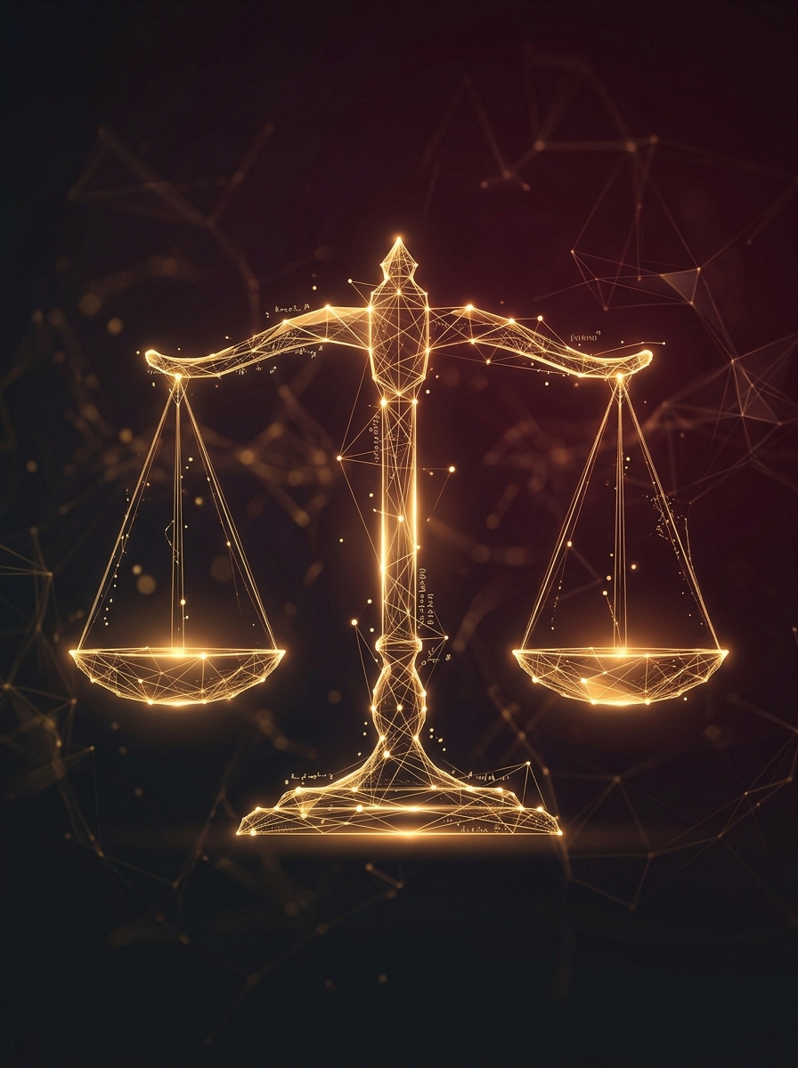 Legal scales illustration