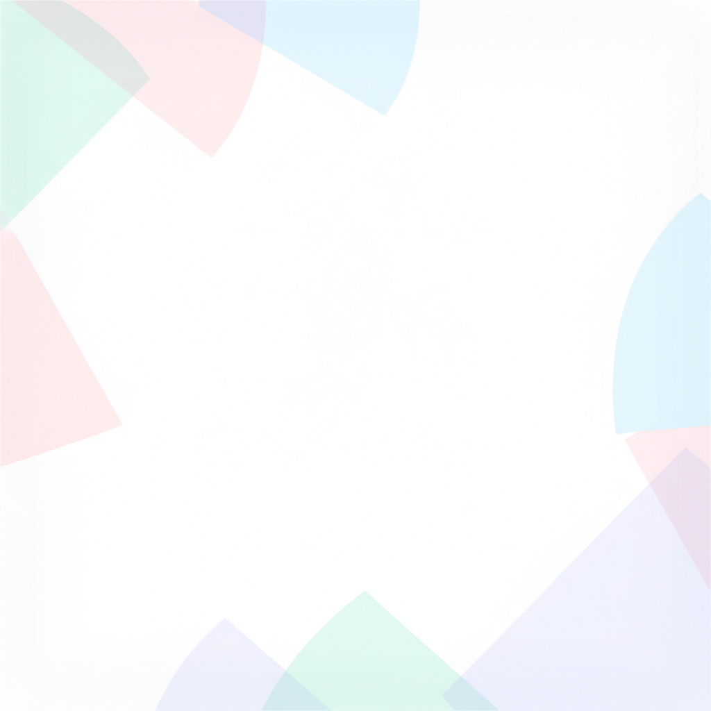 white clean abstract geometric background with soft pastel shapes, very high key, minimalist