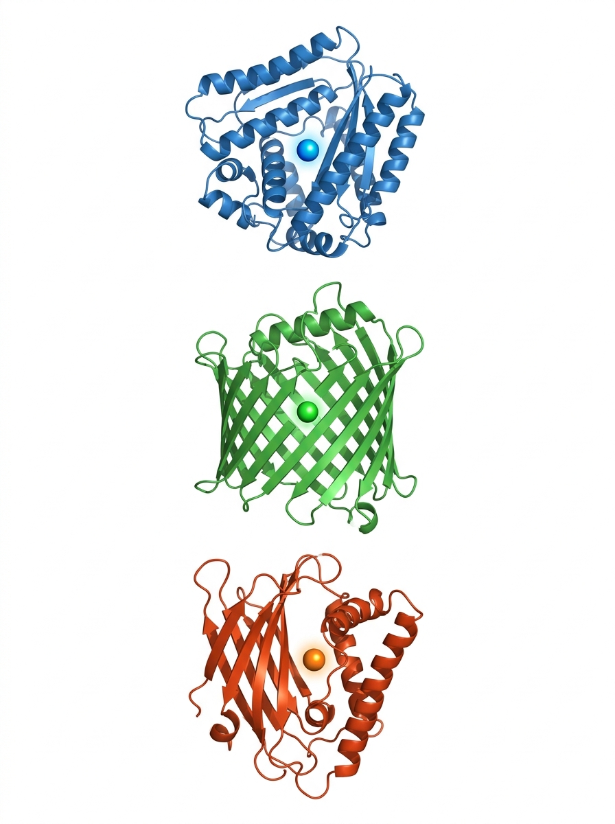 Abstract rendering of protein structures