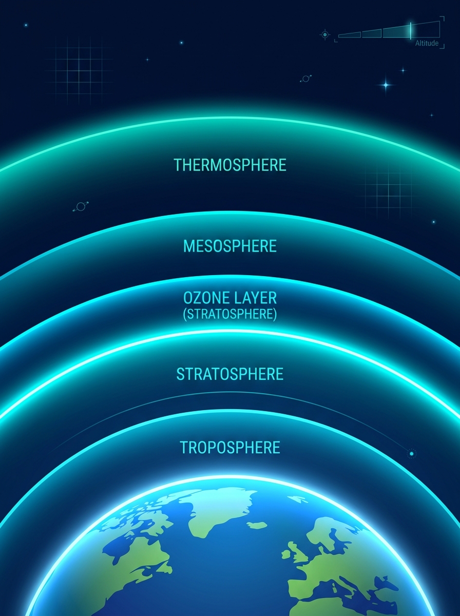 Atmospheric Layers Diagram