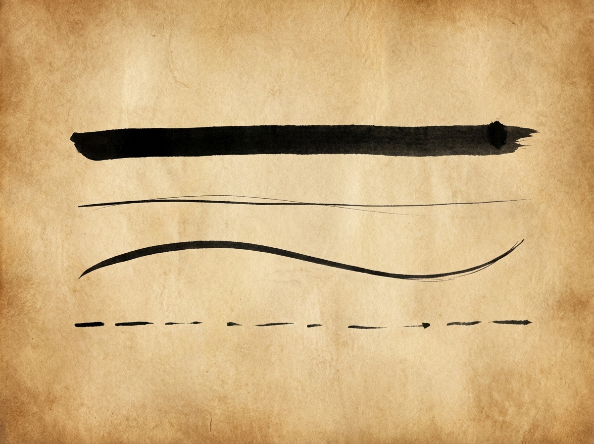 Line varieties ink strokes