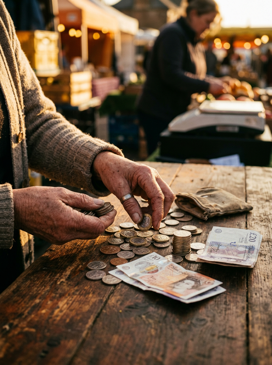 Counting coins end of day