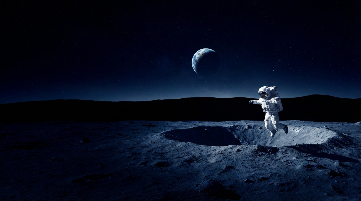 Astronaut on Moon