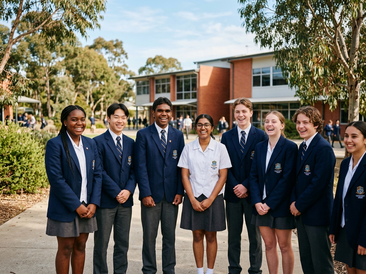 Diverse Australian school students