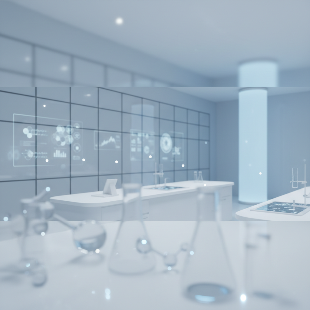 clean modern medical research background, blue and white clinical aesthetic, soft focus, 8k