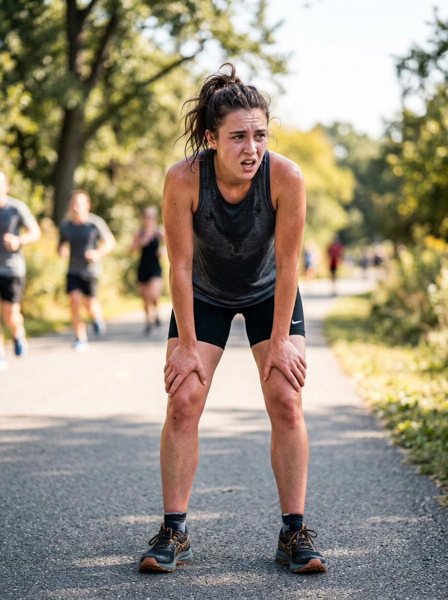 Athlete Exercising Outdoors