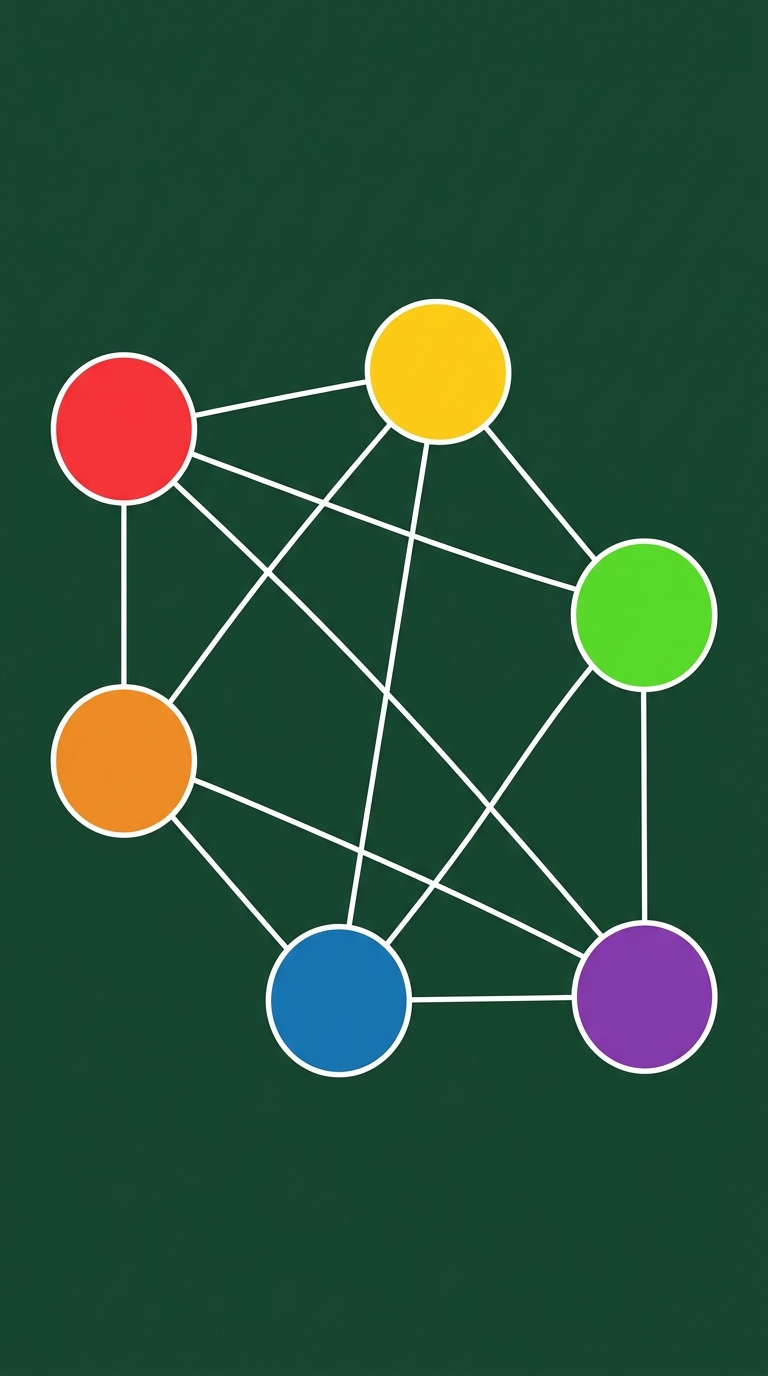 Colorful mathematical graph illustration