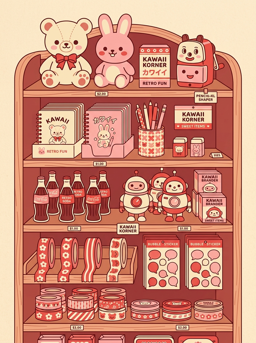 Vintage Hello Kitty Shelf
