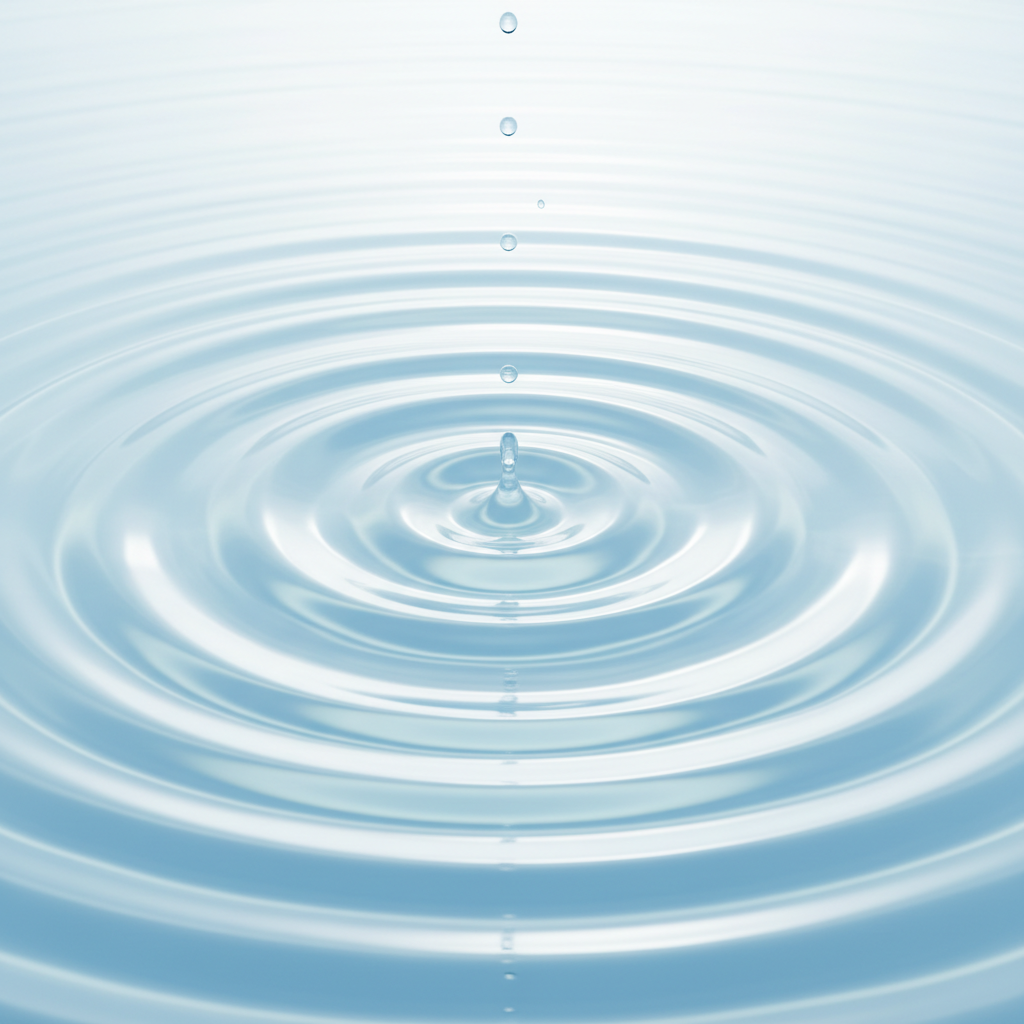 clean abstract water ripple background, high key lighting, physics and nature concept