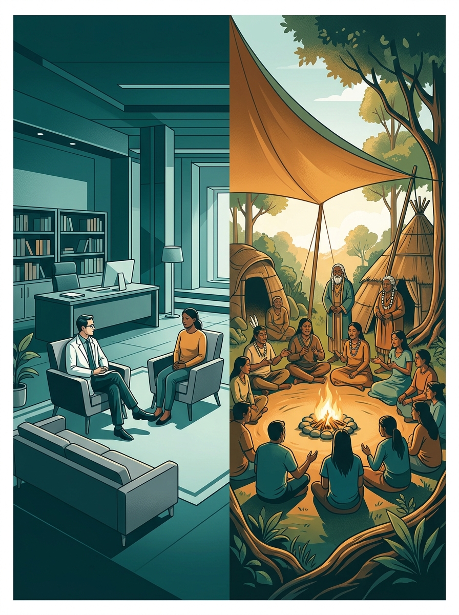 Global Mental Health Split Visual