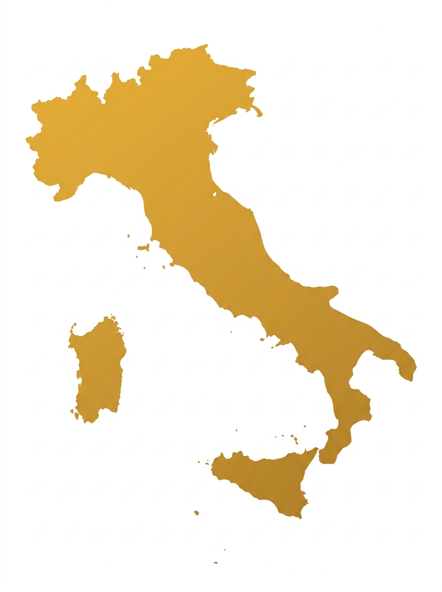 Map Italy Rare