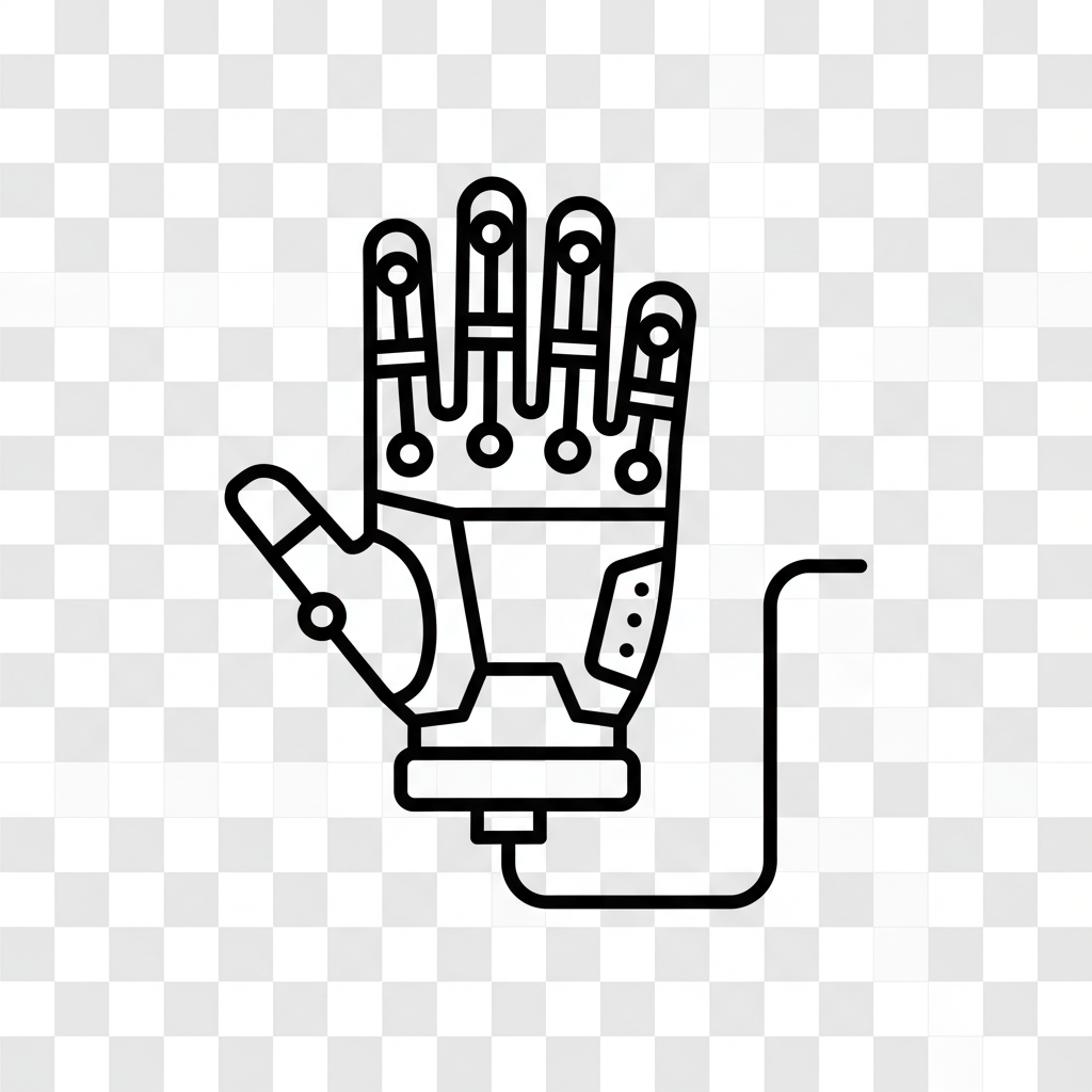 data glove icon line art