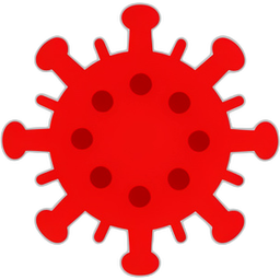 Virus icon decorative