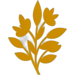 Amber Botanical Motif