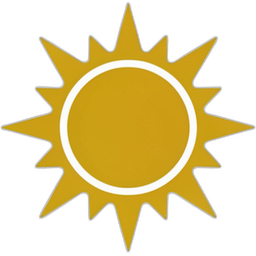 Sun badge