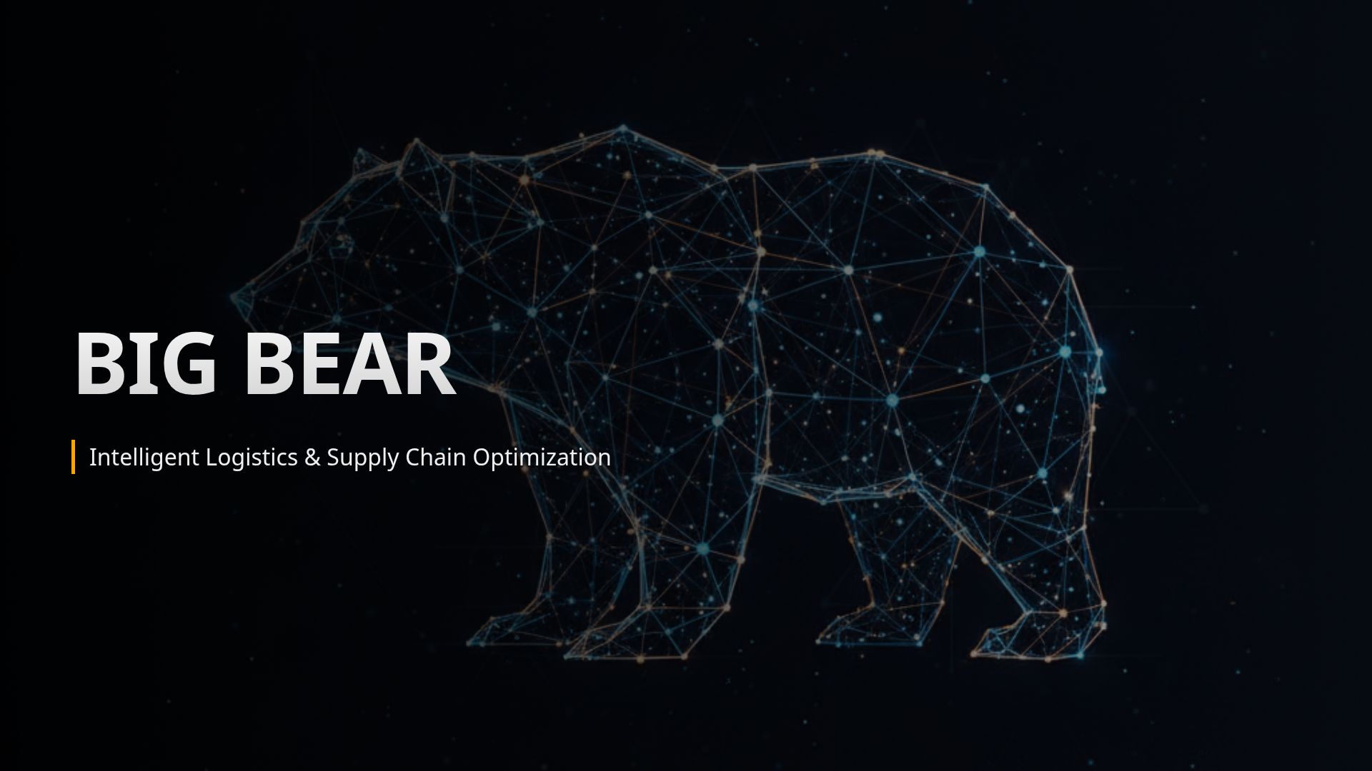 Big Bear: AI-Driven Logistics & Supply Chain Pitch Deck