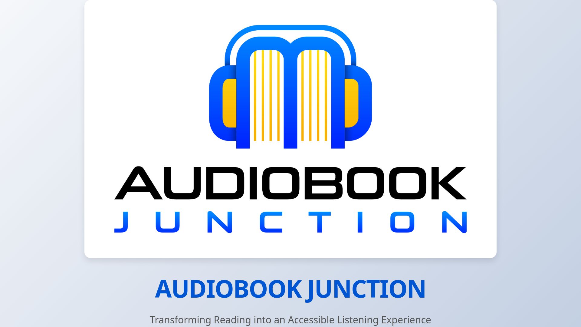 Audiobook Junction: AI-Driven Affordable Audiobooks for India