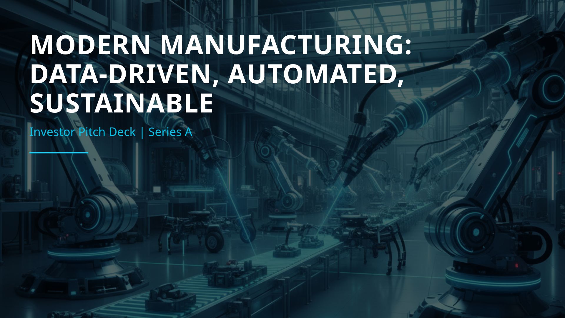 Smart Manufacturing: Data-Driven Industry 4.0 Pitch Deck