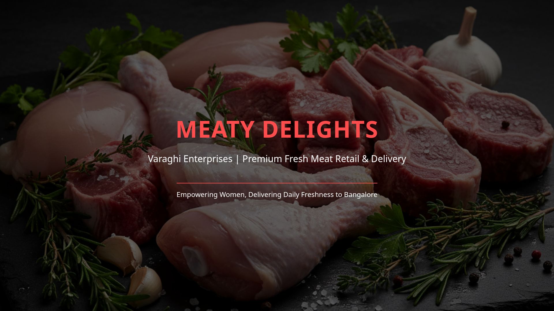 Meaty Delights: Fresh Meat & Seafood Pitch Deck