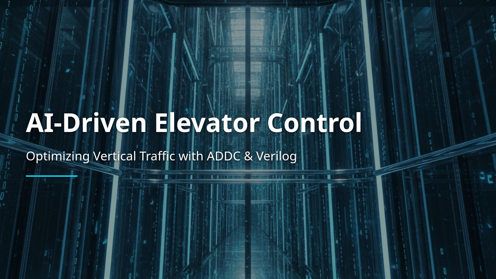 Smart Elevator Control: AI Traffic Prediction with ADDC & Verilog | Bobr AI