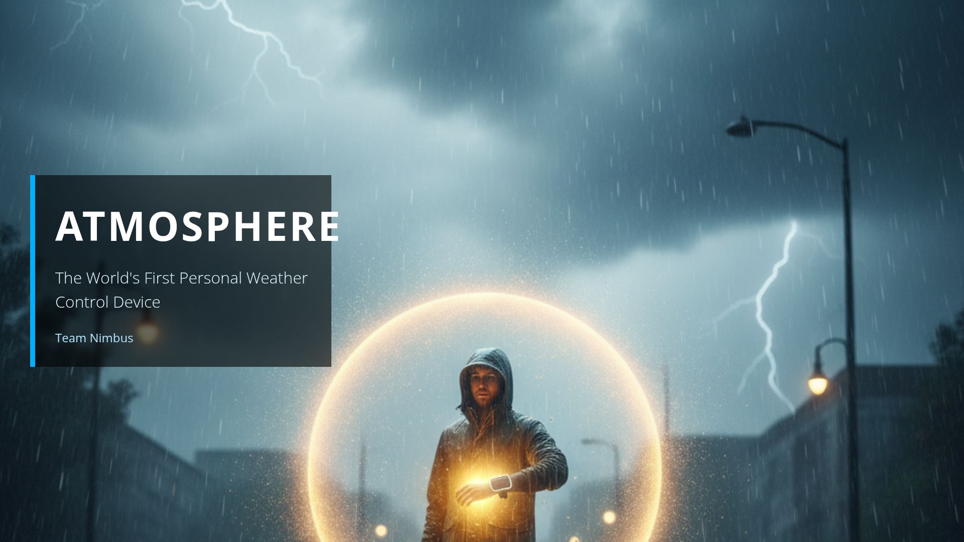 Atmosphere: Personalized Weather Control Startup Pitch