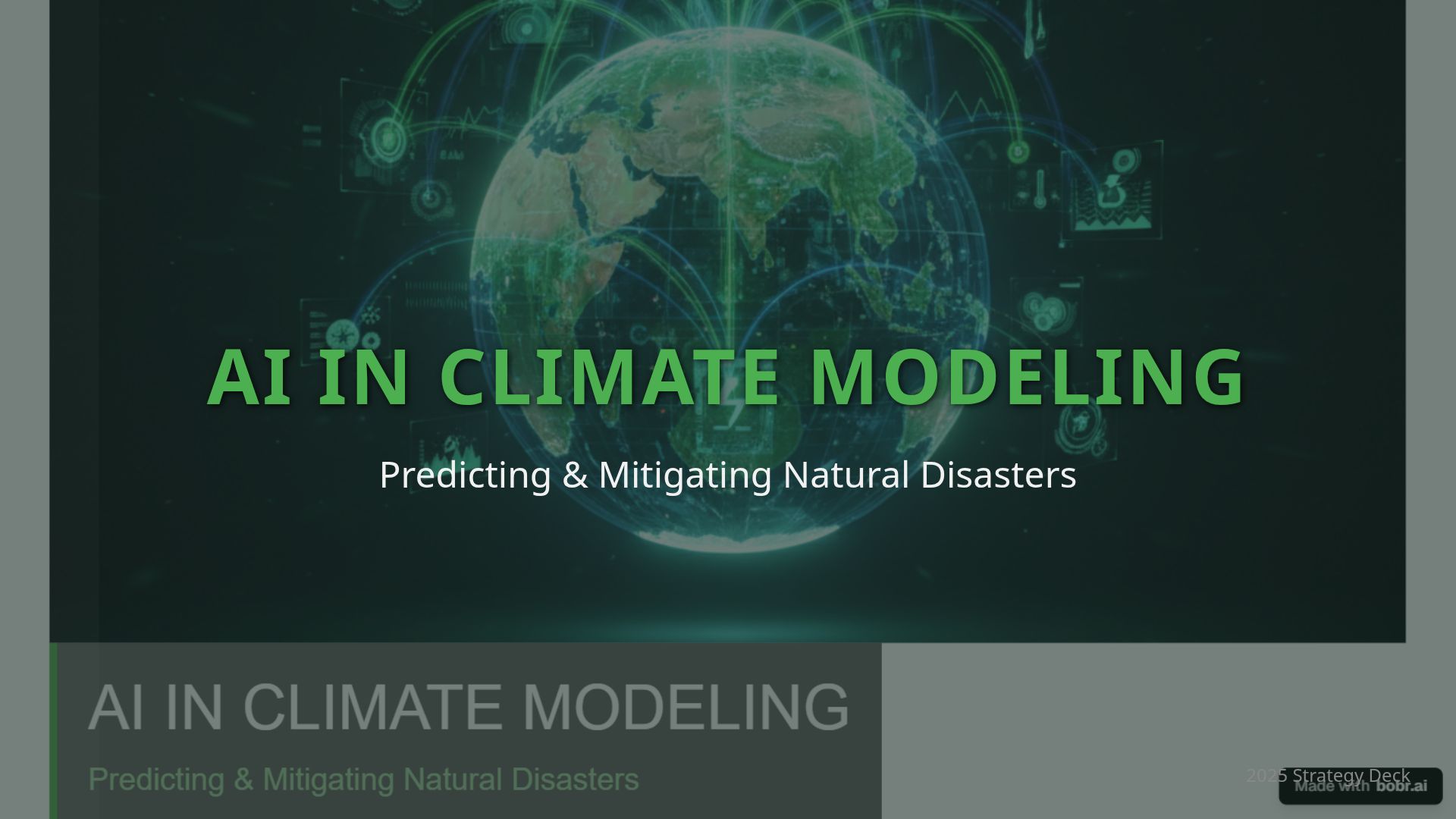 Harnessing AI for Climate Resilience: Innovations in Disaster ...