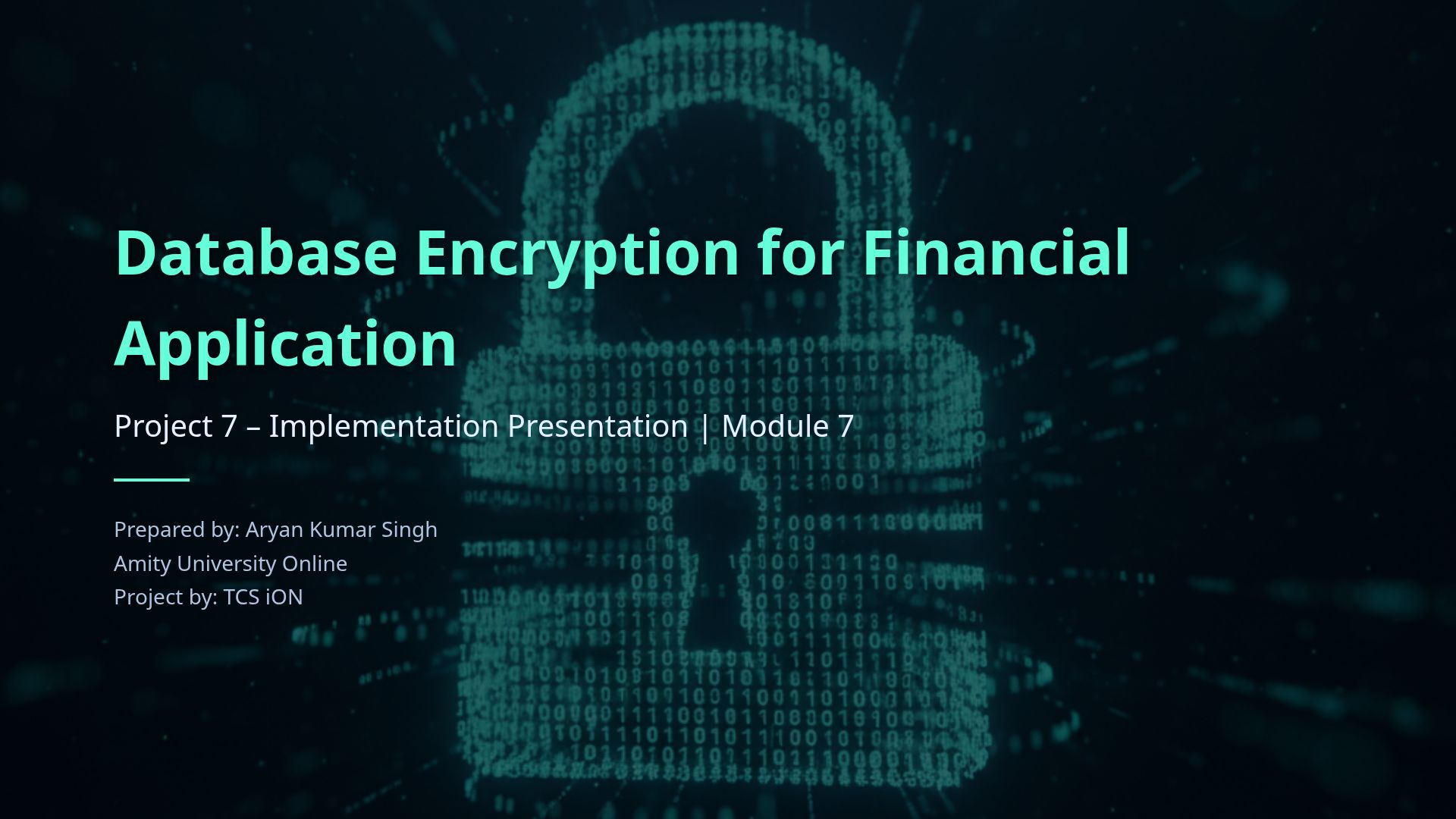 Secure Financial Data with Multi-Layer Database Encryption
