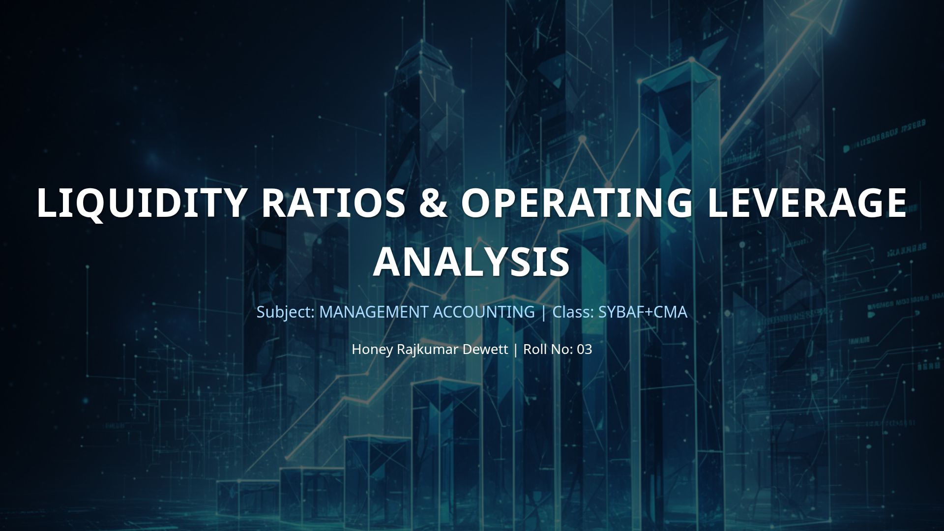 Analyzing Liquidity Ratios & Operating Leverage | TechNova