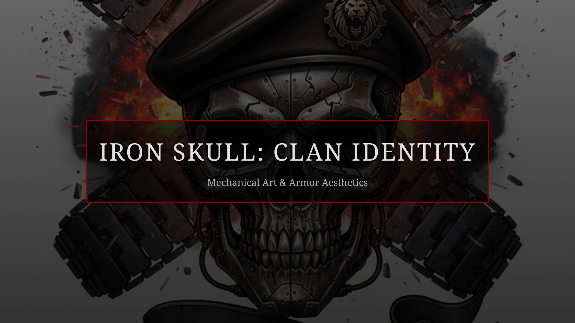 Iron Skull: Clan Identity & Mechanical Armor Aesthetics