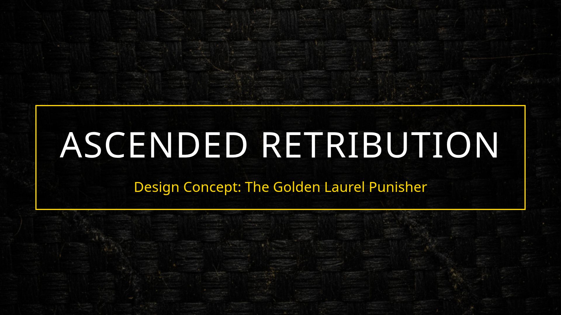 Design Concept: The Golden Laurel Punisher Iconography