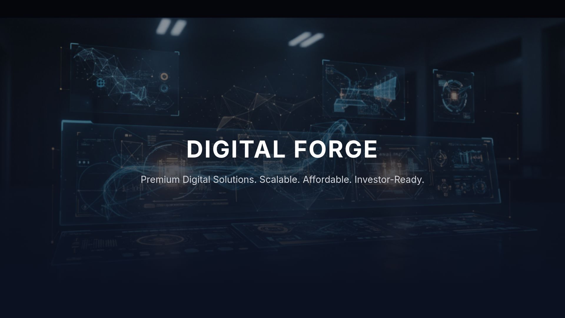Digital Forge: Premium Digital Solutions Pitch Deck
