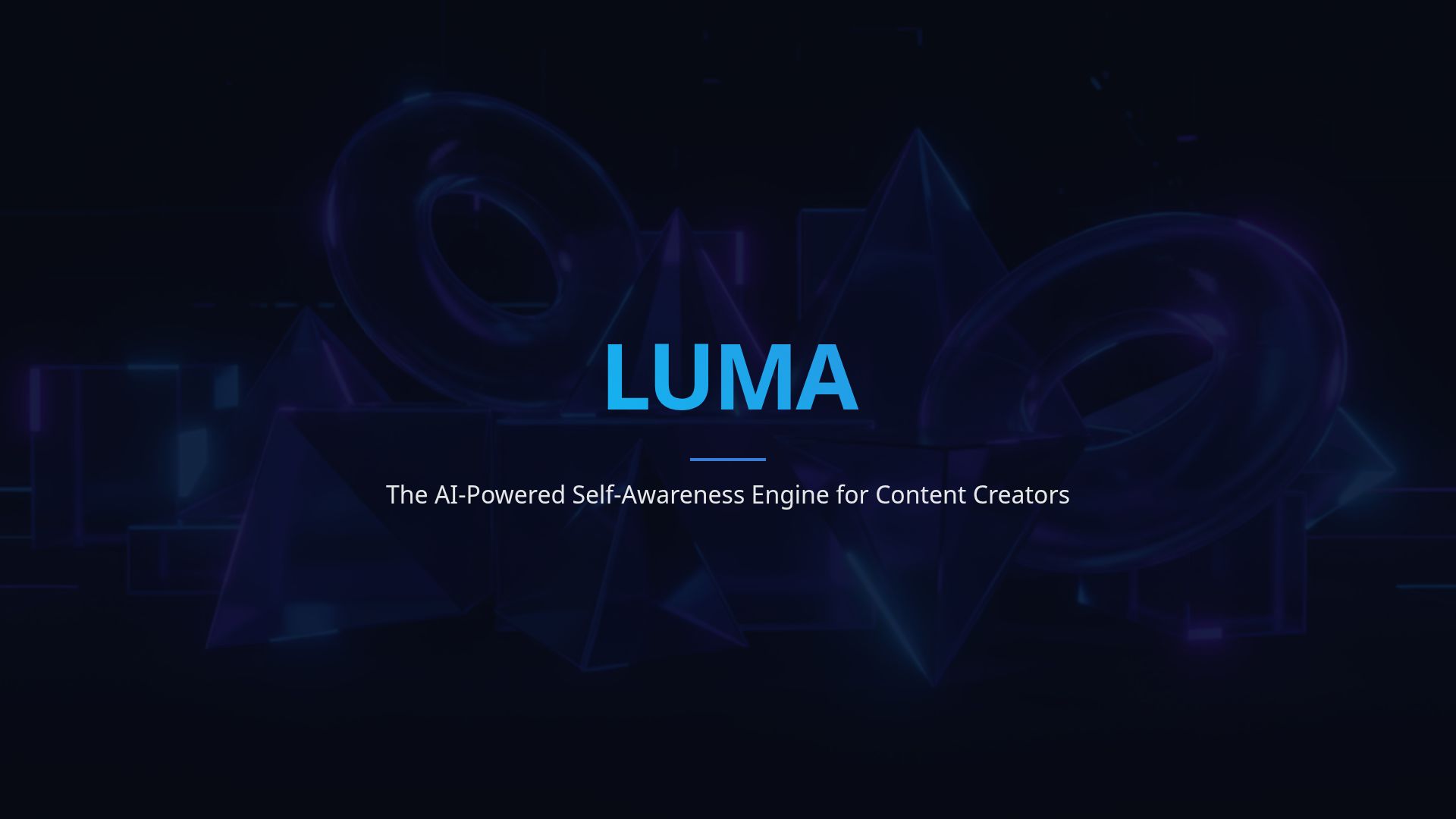 LUMA AI: Self-Awareness Pitch Deck for Content Creators