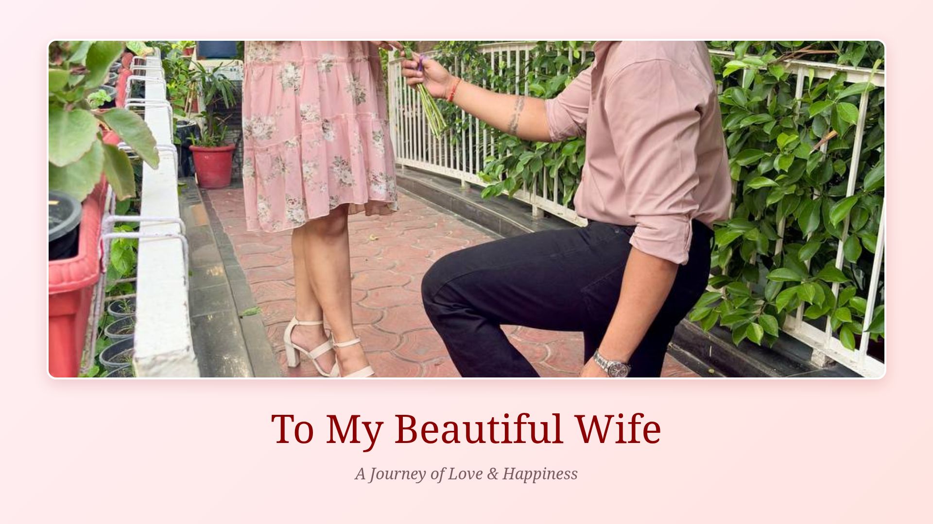 A Journey of Love & Happiness: To My Beautiful Wife