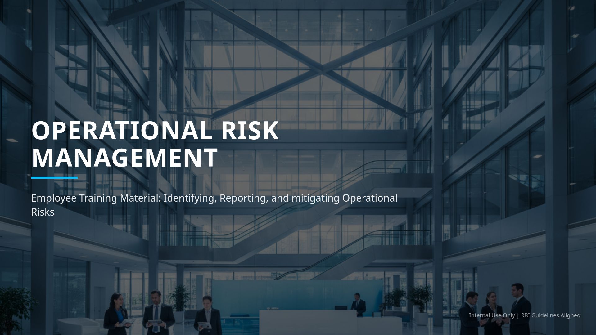 Operational Risk Management: Employee Training Guide