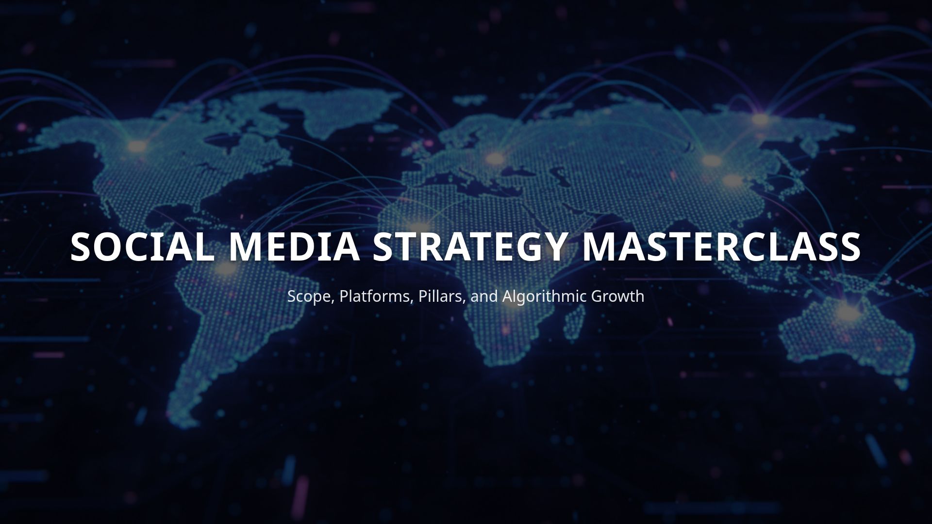 Mastering Social Media Strategy: Growth, Algorithms, and AI