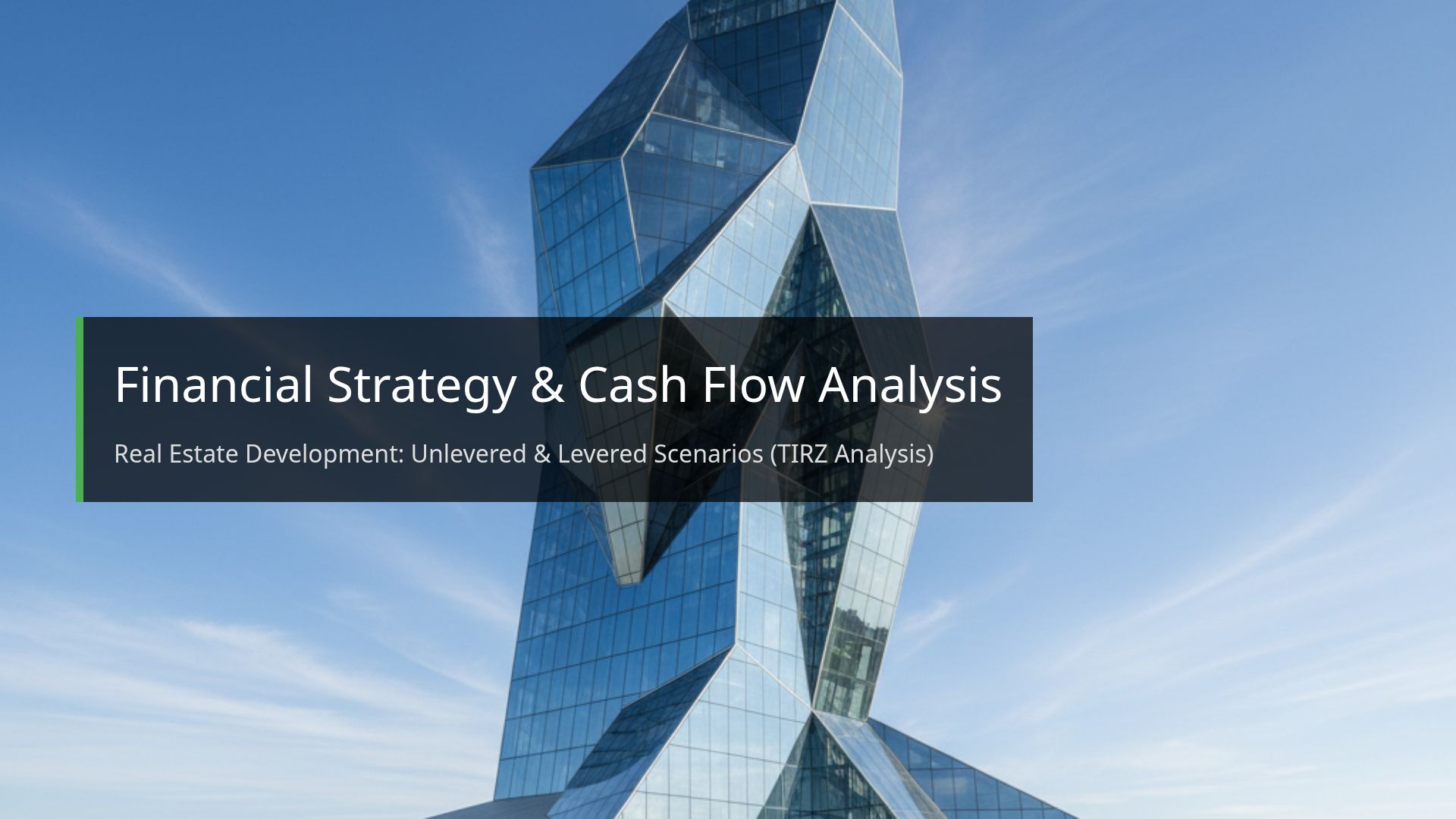 Real Estate Cash Flow: Unlevered vs Levered TIRZ Analysis