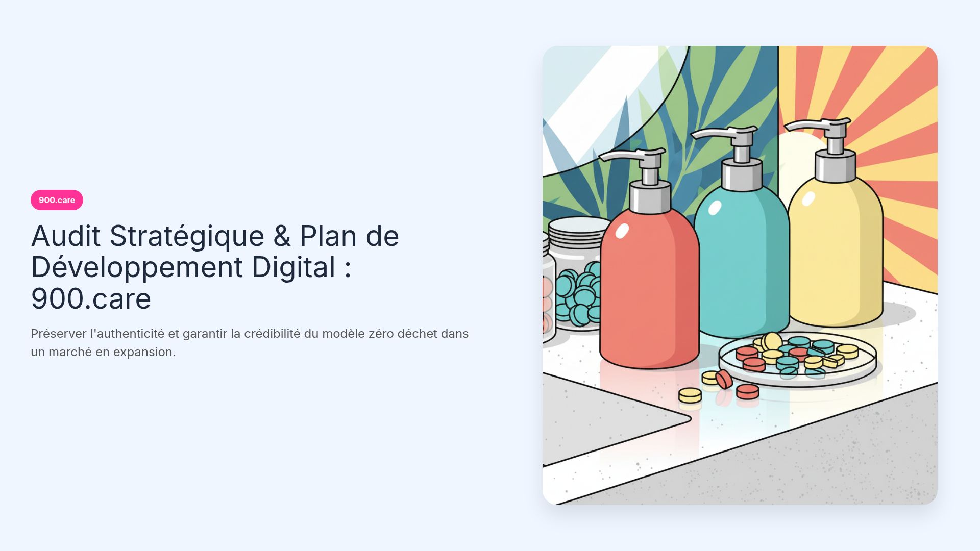 Audit Stratégique Digital : 900.care et Modèle Zéro Déchet