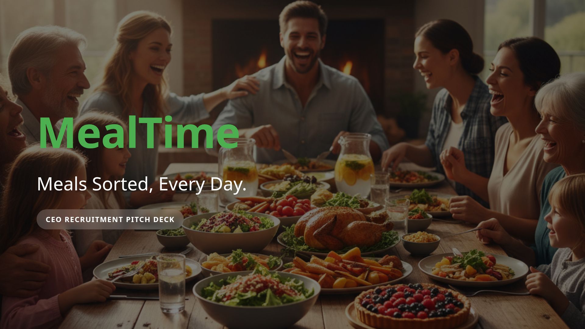 MealTime: AI-Personalized Family Meal Planning Pitch Deck