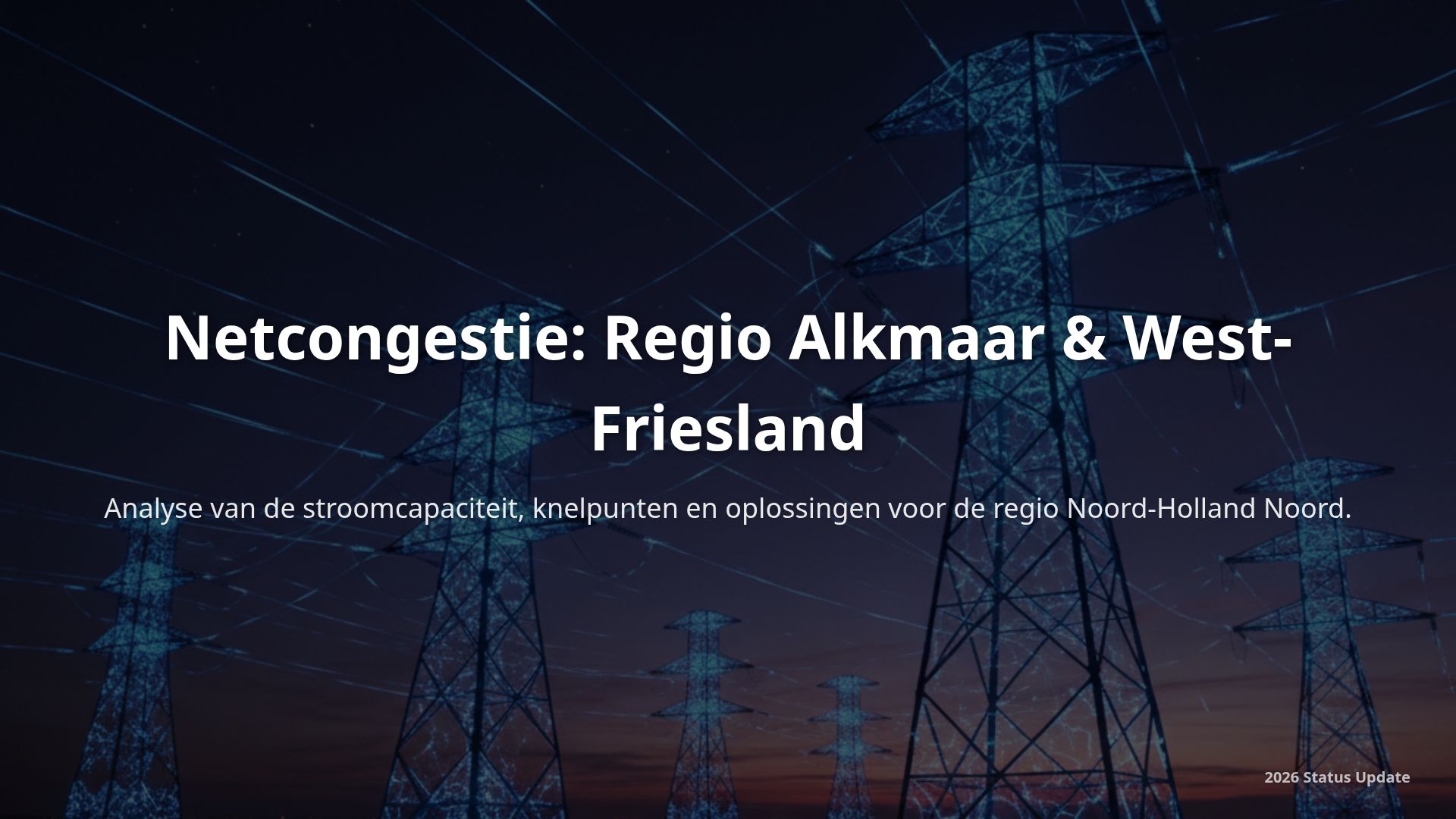 Netcongestie Alkmaar & West-Friesland: Analyse en Oplossingen