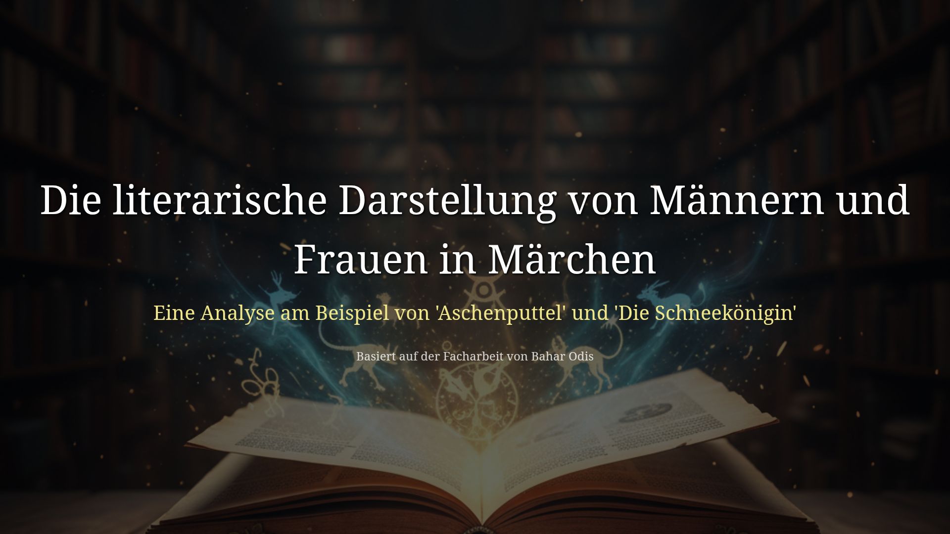 Geschlechterrollen in Märchen: Aschenputtel & Schneekönigin