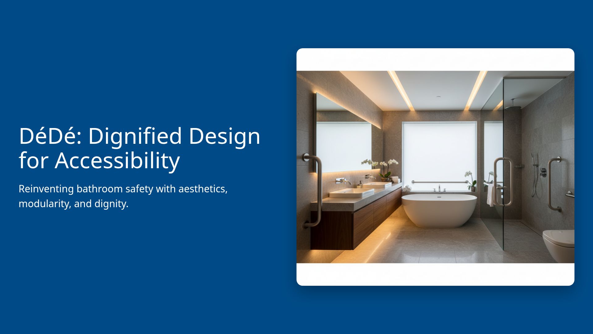 DéDé: Dignified Bathroom Design for Senior Accessibility