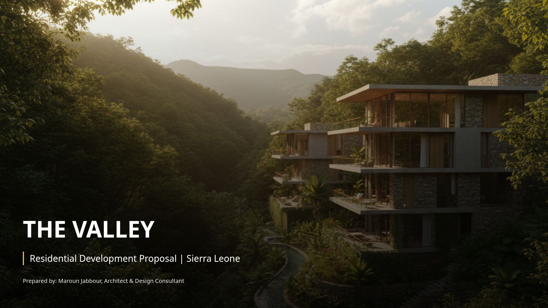 Residential Design Proposal: The Valley, Sierra Leone