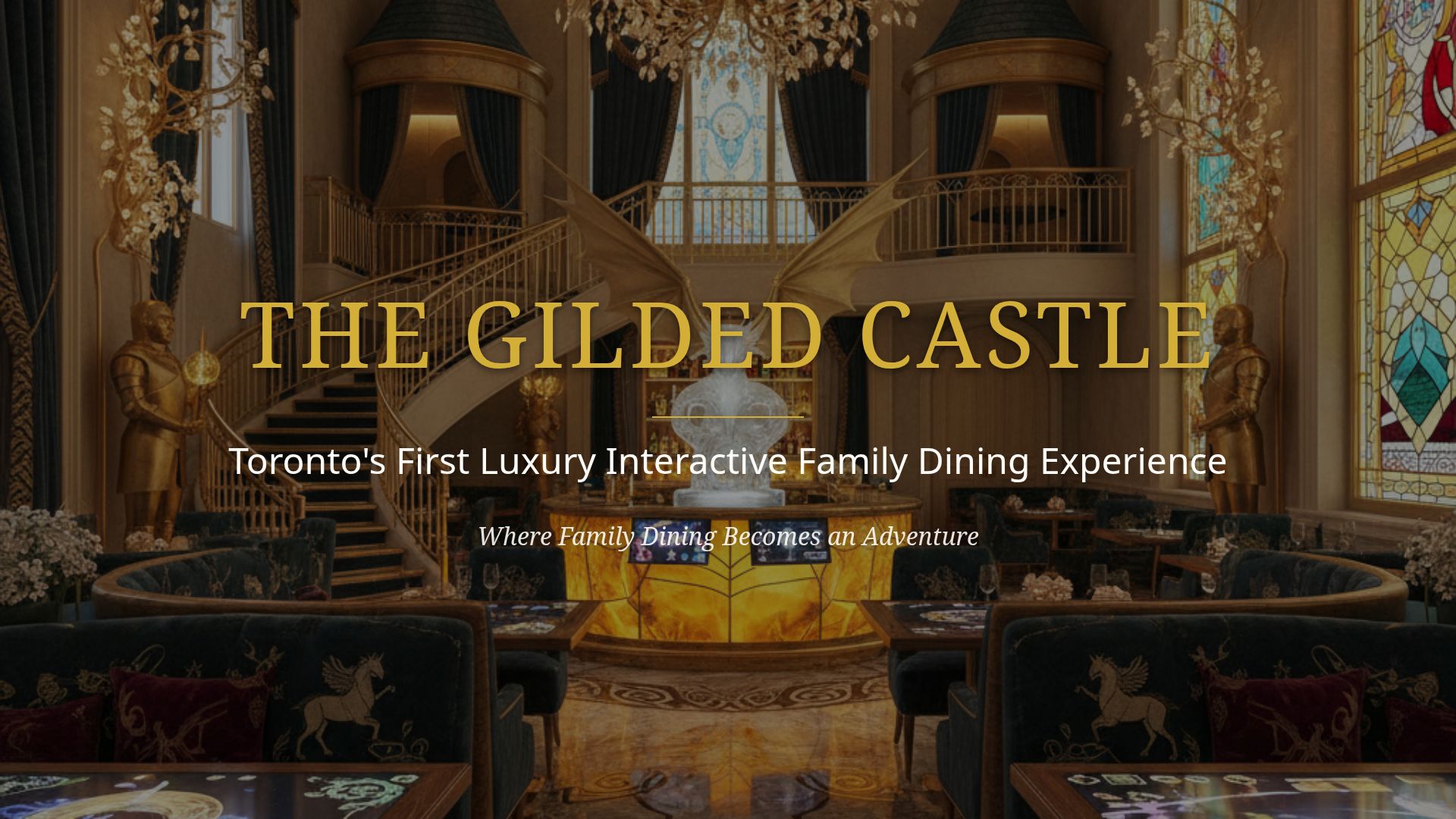 The Gilded Castle: Luxury Family Dining Startup Pitch Deck