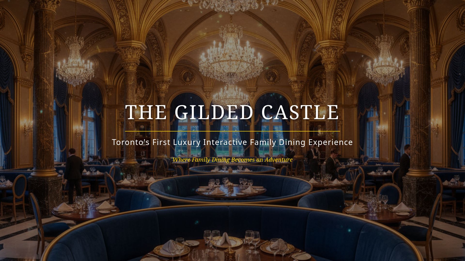 The Gilded Castle: Luxury Family Dining Startup Pitch Deck