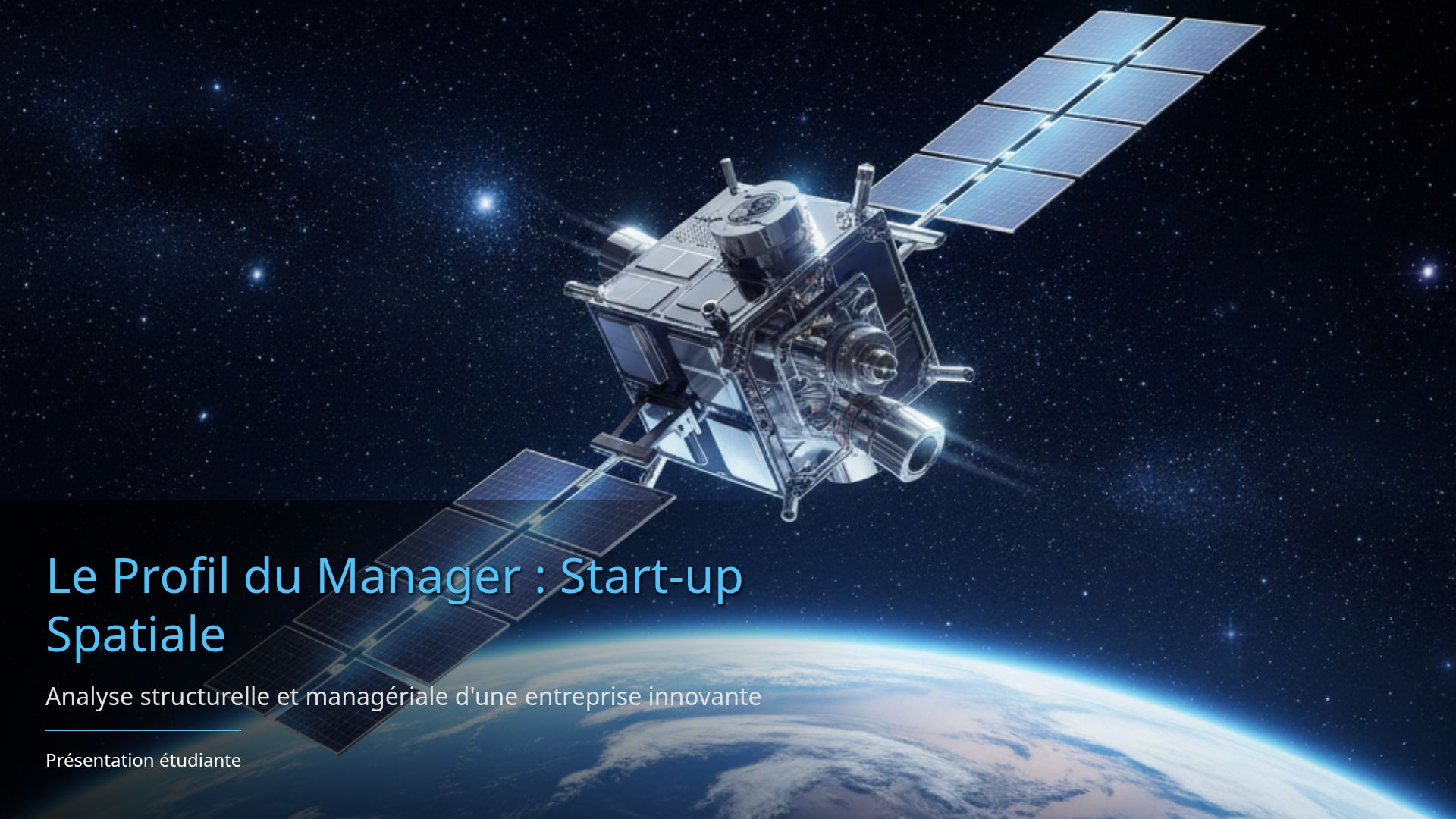 Management en Start-up Spatiale : Analyse et Structure