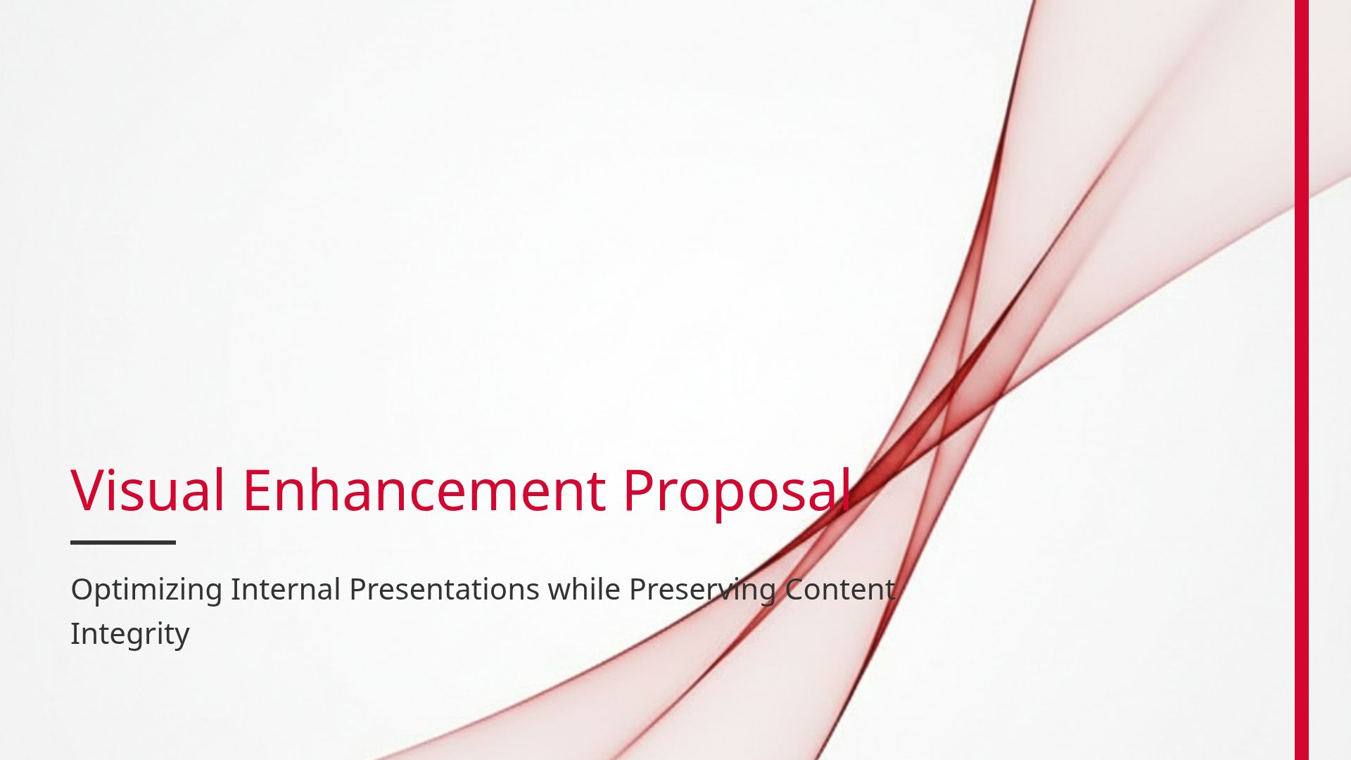 Visual Enhancement Proposal for Brand-Consistent Presentations