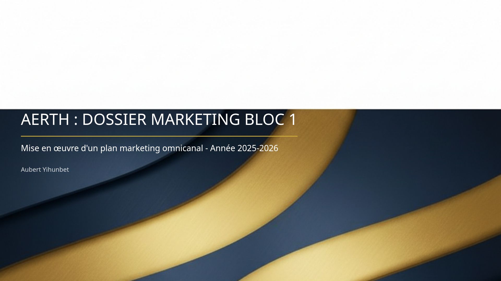 Plan Marketing Omnicanal AERTH 2025 : Sportswear Premium