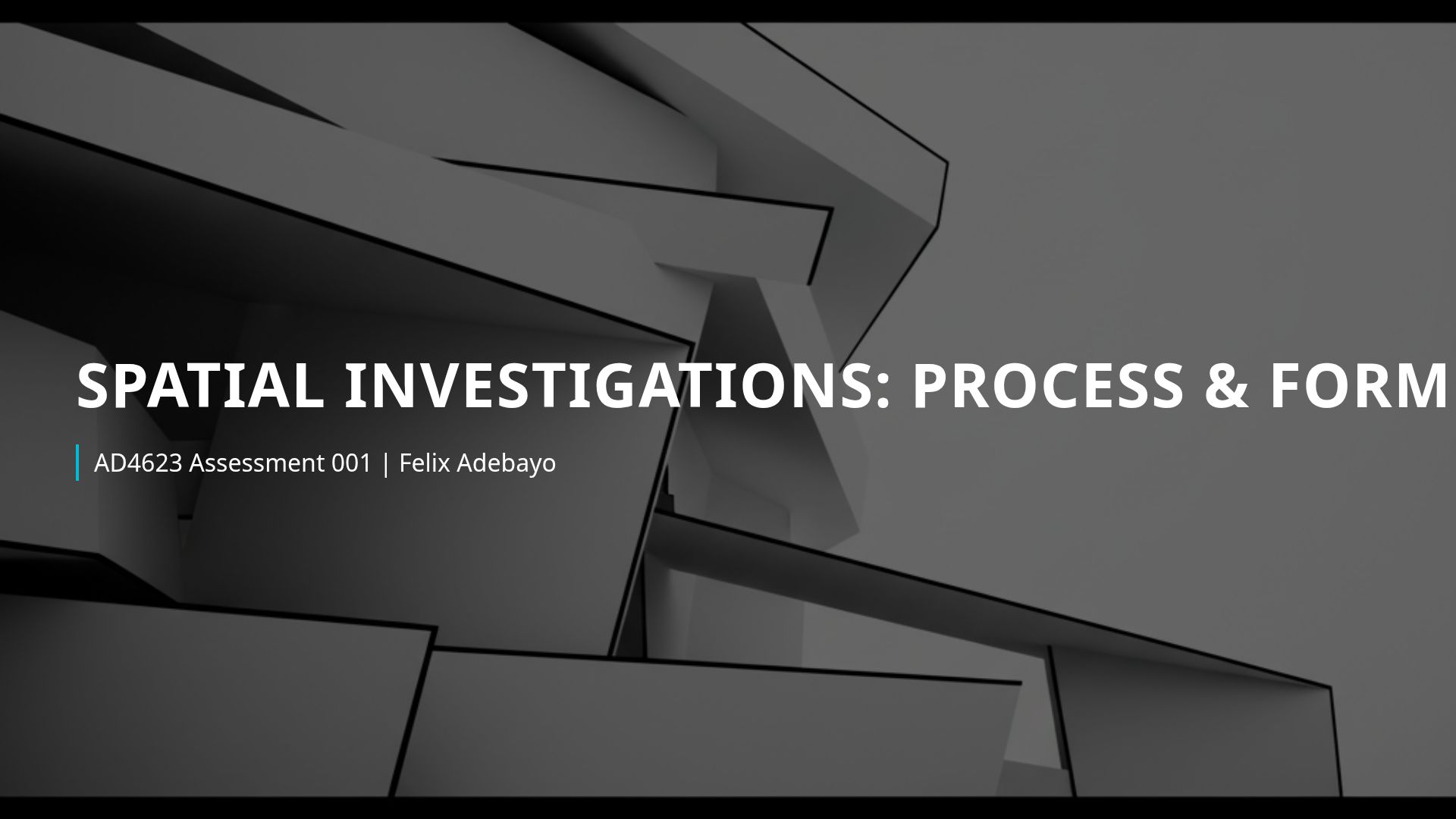 Architectural Design Architecture Portfolio: Process & Form